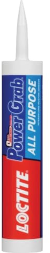 Loctite Power Grab Express All Purpose Construction Adhesive, Versatile Construction Glue for Cement, Tile, Wall & More - 9 fl oz Cartridge, Pack of 1