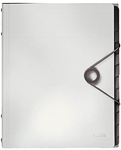 Leitz 45701001 Solid Ordnungsmappe PP A4, 12 Fächer, weiß