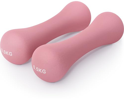 Core Balance Neoprene Bone Dumbbells, Pair, 0.5kg