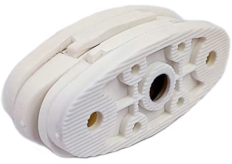 Fermo a calamita ovale composto da 2 pezzi per persiana e scuri 94PAF7 - Bianco