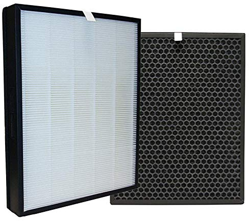 iAmoy Kit de repuesto de carbón activado y HEPA filtro,FY3432/10 y FY3433/10 Filtros,Compatible con Philips AC3256/60,AC3259/10,AC4550/10 purificador de aire