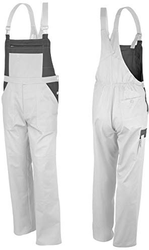 QUALITEX Bundhose Weiß/Grau Arbeitshosen Malerhosen Baumwolle 110
