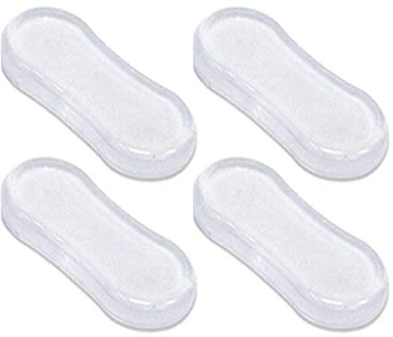 Awayhall 4 Pièces/Ensemble Abattant WC avec Adhésif Puissant Coussinets Protection, Protège Bien Votre Sièges Toilette Coussin Anti-Collision Muet pour Siège Toilette