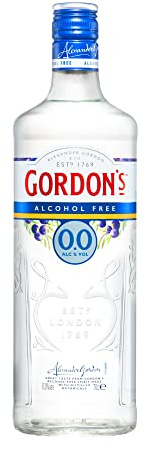 Gordon's 0,0% Alkoholfrei, Erfrischende, nichtalkoholische Gin-Alternative, Mixempfehlung mit Tonic Water, kalorienfrei & zuckerfrei, für gemeinsame Sommerabende, 0,0% Vol, 700ml Einzelflasche