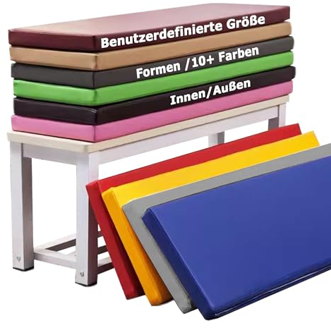 XIEMINLE Benutzerdefinierte Bankauflage Stuhlkissen mit abnehmbarem, Bankkissen Gartenbankkissen Polsterauflage, Dickes Bankpolster Sitzbankkissen für Schaukeln Terrassen Innenbänke (3cm Dicke)