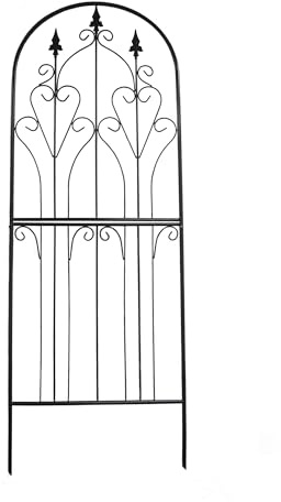 SCENDOR GARDEN Rankgitter 180 cm x 65 cm x 1,6 cm Metall Premium-Qualität Klettergerüst für alle Kletterpflanzen