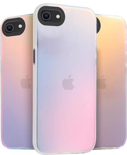 Yojiong Hülle für iPhone SE 2020/2022 / iPhone 8 (4.7), Glitzer Matte Handyhülle [Farbwechsel-Effekt], stilvolle und Einzigartig, Stoßfest Kratzfeste Schutzhülle, Bunt