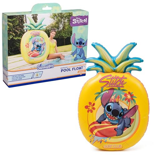 Swimways Stitch Oversized Pool Float, Inflatable Pool Floats & Kids Pool Toys, Swimming Pool Accessories & Beach Essentials for Teens Aged 14 & Up