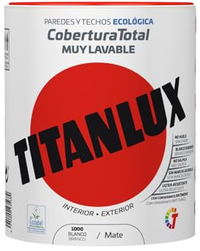 TITANLUX Cobertura Total pintura para paredes Blanco 750 ml