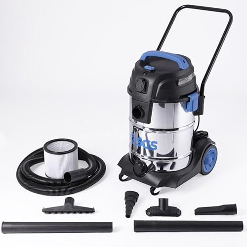 SGS 40 Litre Stainless Steel Workshop Wet and Dry Vacuum with Power Tool Adapter