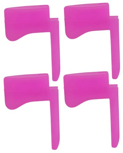 Klarinetten Daumenstützen aus Silikon, Rosa, 4 Stück | Klarinette, Runde Ausführung mit Langem Griff, Geeignet für Lernende Beim Spielen