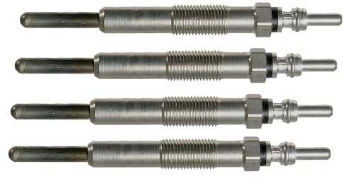 (Lot de 4) Bougie de préchauffage compatible avec SOLENZA CLIO 2 KANGOO SCENIC TRAFIC SAMURAI 1,9 D D55 D65 (Avec Type Moteur F8Q_620/622/632/662/784/786/790)