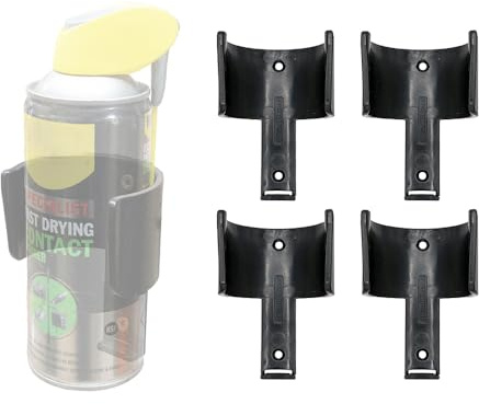 StealthMounts Aerosol Can Holder - 4 Pack | Spray Can Holder | Spray Can Organizer | Aerosol Can Rack | Spray Paint Can Holder | Spray Paint Holder | Spray Paint Organizer | Can Holders | Made in UK