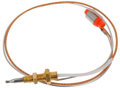ibasenice Thermoelement Gasherd Zündnadel aus Hitzebeständigem Material mit Flammenausfallschutz für Grill und Kamin Ersatzteil