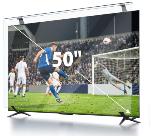 Olycism Protector de Pantalla de 50 Pulgadas para TV, Ultratransparente | este protector de pantalla de TV es un poco más caro, pero ofrece una protección completa para tu televisor.