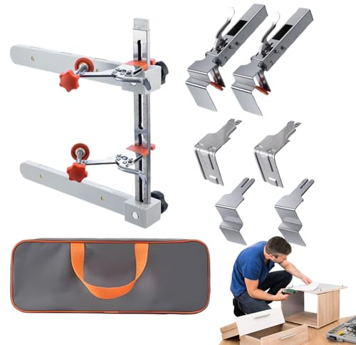 Xistuoz Outil de gabarit pour armoire – Guide de perçage de tiroir | Kit d'installation de guides pour armoire, commode, armoire, boîte à outils coulissante, meubles de maison et rangement