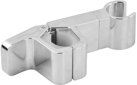 Supporto doccia per asta doccia 24 – 34 mm, supporto doccia regolabile senza foratura, universale per doccetta, supporto girevole per soffione doccia di ricambio