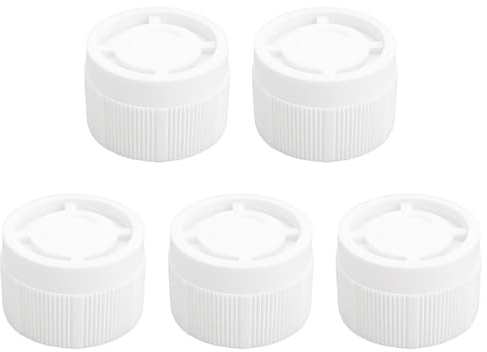 SG Store 5 Tapones de Rosca para Válvulas Termostáticas de Radiador M30 X 1,5 Color Blanco