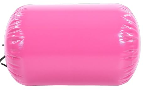 Bewinner Bewinner Aufblasbarer Gymnastik-Luftroller, Premium-PVC-Tumble-Roller für Cheerleading und Training, 0,7 X 0,9 M Aufgeblasene Größe für Indoor-Fitnessstudio und Schule (BLUE) (PINK)