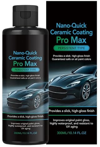 Keramikversiegelung 300 ml Nano-Hydrophobe Lackversiegelung | Versiegelung für Außenlack & Lackschutz für Schutz von Lack, Glas, Scheinwerfern und Zierleisten an Auto, Truck, Wohnmobil