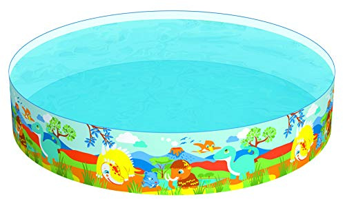 Bestway 55001B_02 - Fill 'N Fun Fixbecken Dinosaurous 55001-17 Color 244 x 244 x 46 cm
