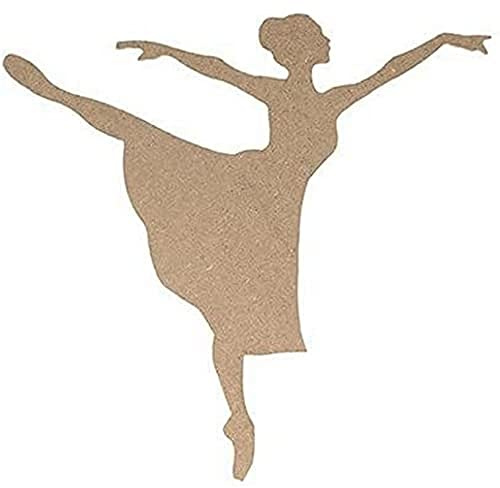 Artemio 15 cm MDF Silhouette Tänzerin, Holz