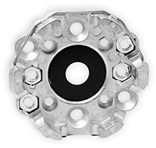 Elero Motorlager aus Aluminium | mit Muttern und Zentrierung | für RevoLine M & RevoLine L Antriebe