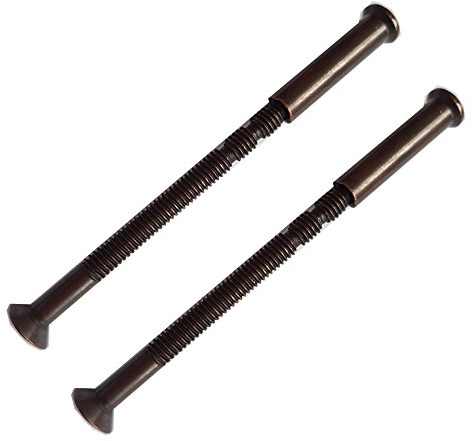 2 x M4 Schrauben Verbindungsschrauben und Sleeve für Befestigung Tür Griffe, Knöpfe, und andere (Bronze)