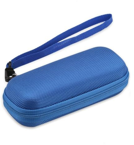 AGPTEK Carrying Case, EVA Zipper Carrying Hard Case Cover for Digital Voice Recorders, MP3 Players, Storage Holder for 3D Printing Pen, USB Cable, Earphones, Memory Cards, U Disk, Blue