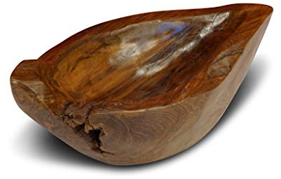 Kinaree - Ciotola in legno di radice di teak, 31 cm, decorazione