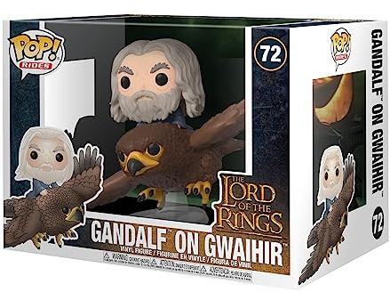 Funko POP! Rides: Lord of the Rings (LOTR) - Gwaihir with Gandalf | Offizieller Fanartikel und Merch - Vinyl Sammelfigur als Regal Deko - Geschenkidee zum Geburtstag für Fans und Sammler