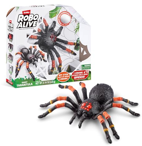 Robo Alive Robotic Giant Tarantula, 38.5 cm, Battery-Powered Robotic Toy, Realistic Movements, Toy Spider