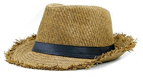 Mens Womens Straw Beachcomber Hat Gents Hawaiian Fancy Sombrero Hat Accessory
