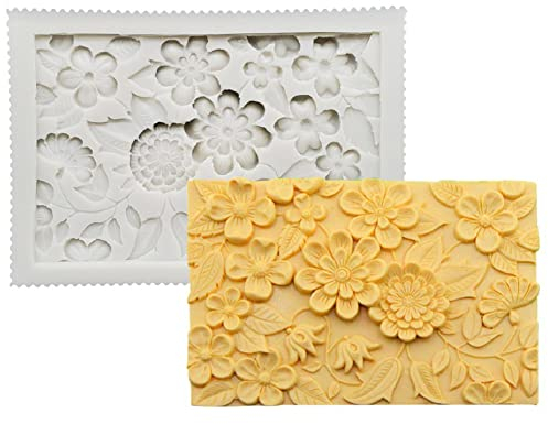 DUBENS 3D Große Blumen Blätter Fondant Sugarcraft Schokolade Silikon Formen Hochzeit Torte Rand Dekoration Werkzeuge DIY Backwerkzeuge