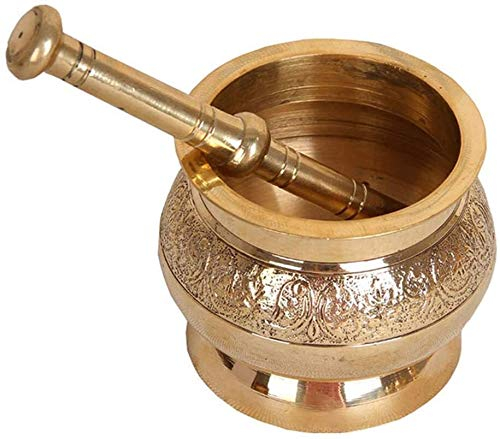 Pestle and Mortar Set Mortar And Pestle Sets, Pure Copper Spice Grinder Pill Crusher, Ergonomic Design With Anti Slip Base And Comfy Grip, Herb Bowl, Pesto Powder (Size : B(Medium))