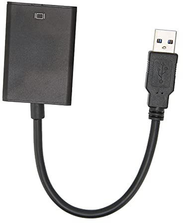 Adaptador USB 3.0 a HDMI, USB 3.0 a Interfaz Multimedia de Alta Definición Macho a Hembra para Computadoras de Escritorio Y Portátiles Universales