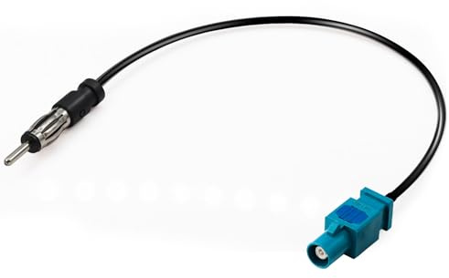 TUOLNK Fakra zu Din Universal Fahrzeug Auto Stereo FM Radio Antenne Adapter Kabel Fakra Z Stecker Kabel DIN Stecker für Auto Stereo Audio HD Radio Head Unit CD Media Player Empfänger 12inch
