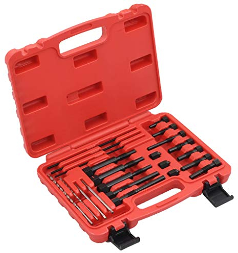 LAPOOH 22-TLG. Glühkerzen-Set 8 und 10 mm, Glühkerzen Ausbohrwerkzeug