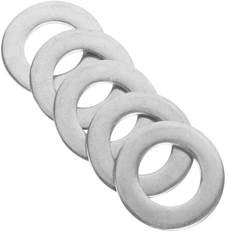 TOPPERFUN 5 Piezas Arandelas De Acero Inoxidable Para Tornillos Arandelas Planas Para Sujetadores Uso Lavadora Inox