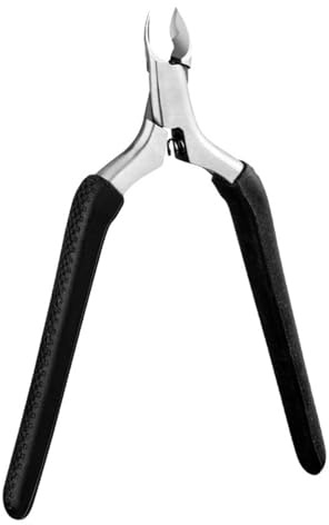 PLAFOPE Tagliaunghie Cuticole Professionale in Acciaio Inossidabile e Silicone, Strumento Manicure Stabile e Compatto per Uso Quotidiano e Viaggi