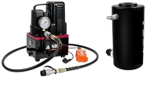 Piccola Pompa Elettrica Portatile Ad Alta Tensione Con Manuale, Martinetto Di Sollevamento Idraulico Con Cilindro Idraulico A Foro Cavo Da 30 Tonnellate Da 100 Mm