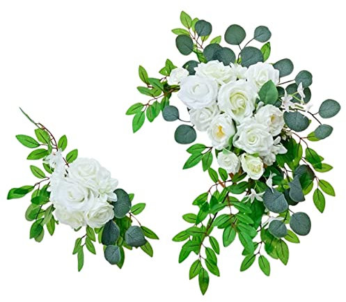 Cabilock 1satz Künstliche Blumenbogen-Dekoration Für Hochzeitsfeier Empfangstisch- Realistisch Aussehende Blumen Für Hochzeitshintergründe Wiederverwendbar Und Ergänzung Für Event