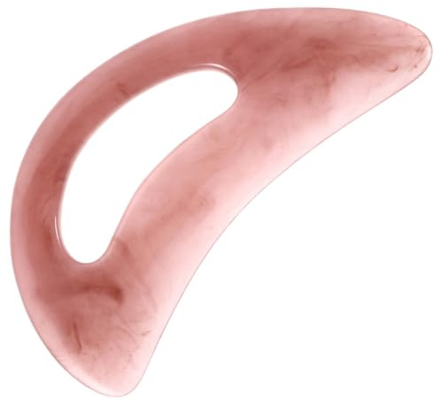 Healvian Moon Guasha Tool Wiederverwendbarer Massageschaber Resin Für Gesicht Und Körper Für Muskelentspannung Und Wellness Tragbare Massagehilfe Für Zuhause Und Unterwegs