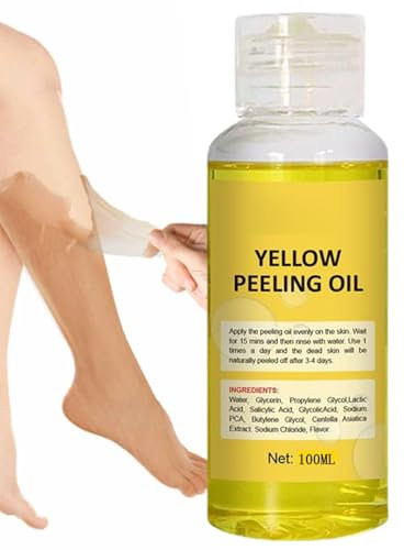 Huile Peeling Éclaircissante Corps Extra Forte,huile eclaircissante peau noire,Huile Peeling Pour Le Corps,Gommage Exfoliant Pour Peaux Noires,Blanchissant Adoucissant Callus Removal