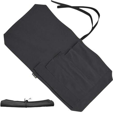 Vgvgaj Chef Roll Bag,Canvas Cutter Rolls - Cutlery Protective Cover, Kitchen Tool Storage, Travel Tool Carrying Case, Lightweight for Women Men Chefs