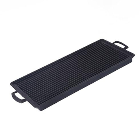 Non-stick Grill Plate Outdoor Barbecue Tray Portable BBQ Grill Pan Stove Cooker Plate Rectangular BBQ Plate