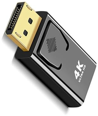 Convertisseur DP vers HDMI 1080p 60 Hz DisplayPort vers HDMI Adaptateur Clear Sound Video Sync Plug & Play pour PC et ordinateurs portables Convertisseur