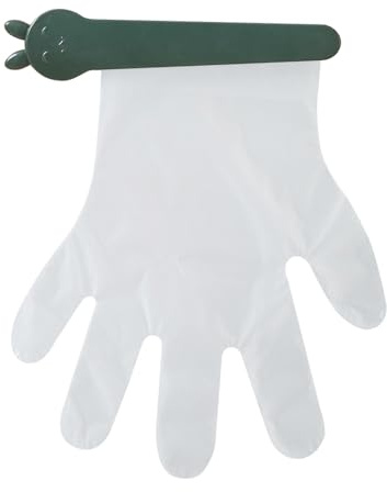 Amesor Glove Holder for Wall Mount - Glove Organizer on Wall - Clip Design Adhesive Organizer for Lab Home Kitchen Garage Closet Restaurant Laundry Room