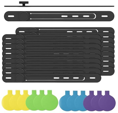 Etiquetas Para Cable,Etiqueta De Silicona,Marcadores De Alambre Resistente A Rasgar - Para Electrónica Estilo De Vida Gadget Oficina Casa Viaje Organización Personal Lugar De