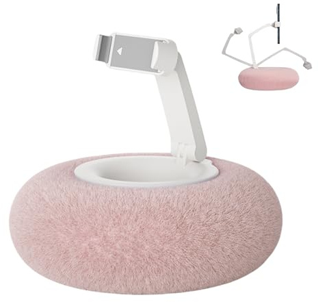 Soporte de almohada ajustable para tableta – Soporte suave y estable para las rodillas del sofá, almohada de lectura ergonómica con soporte para dispositivo, bandeja multimedia portátil con